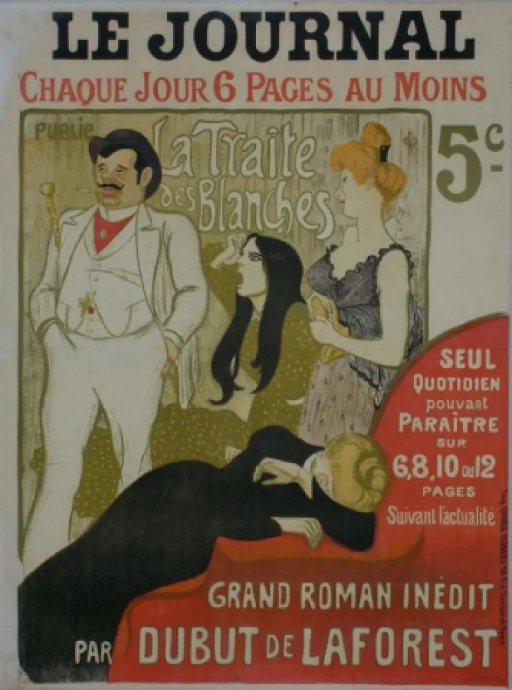 リトグラフ Steinlen - Le Journal