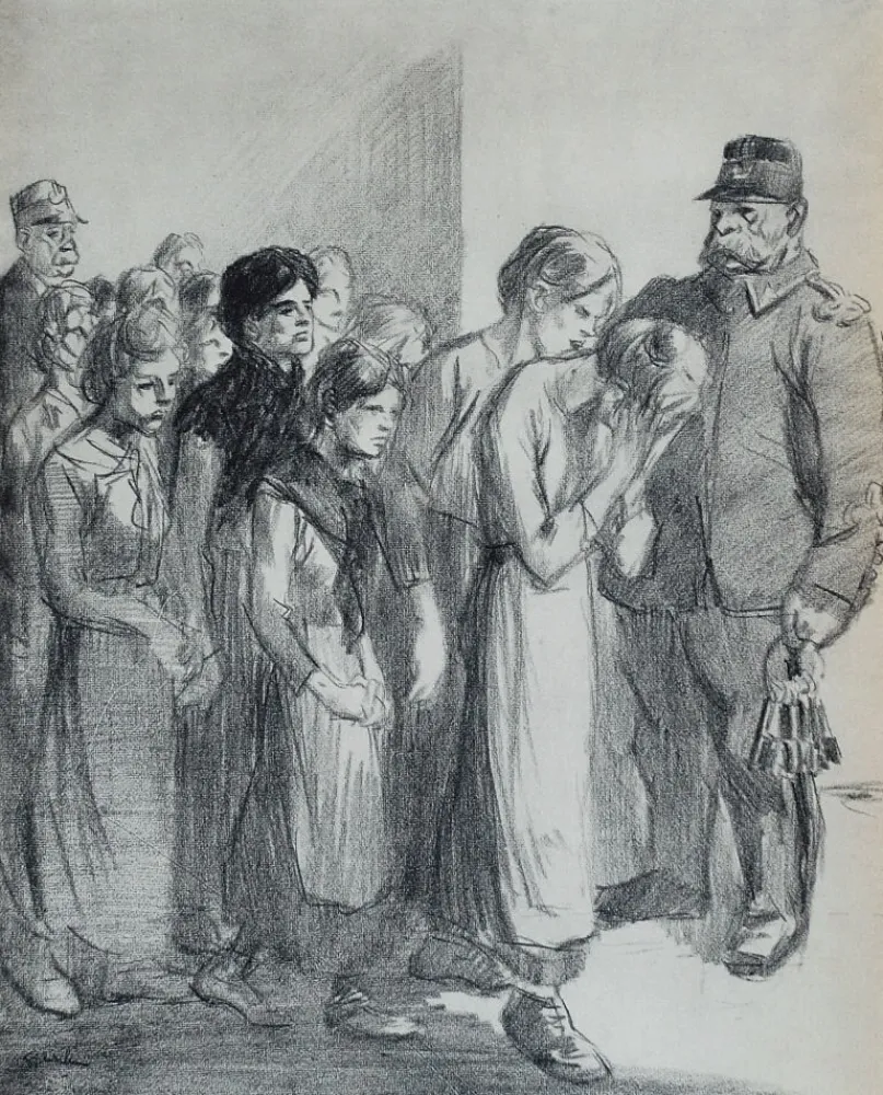 リトグラフ Steinlen - Saint Lazare