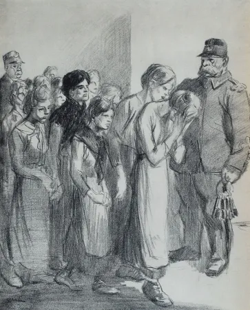 リトグラフ Steinlen - Saint Lazare