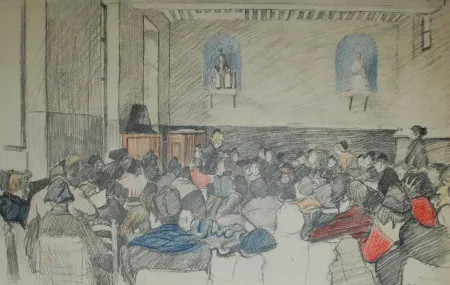 リトグラフ Steinlen - Saint Lazare