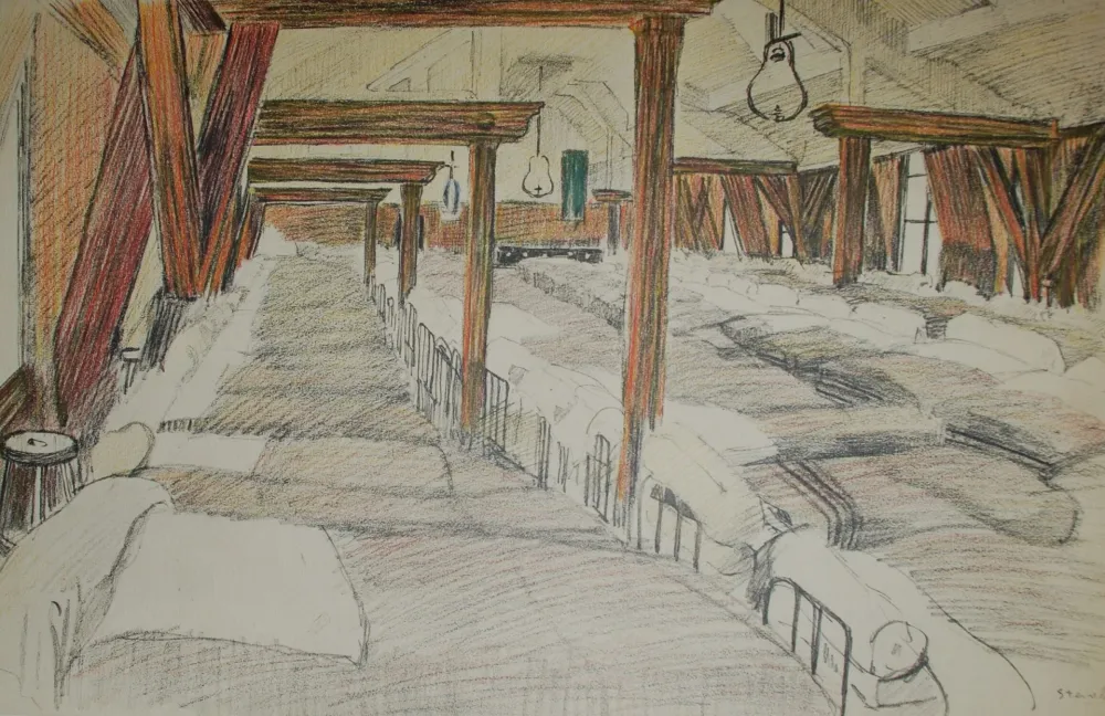 リトグラフ Steinlen - Saint Lazare