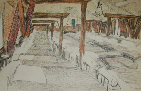 リトグラフ Steinlen - Saint Lazare