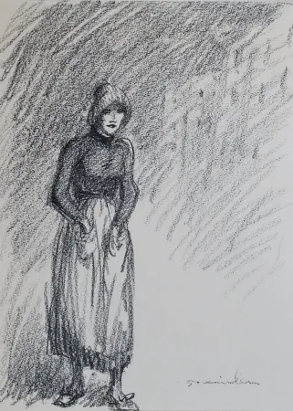 リトグラフ Steinlen - Steinlen et la rue