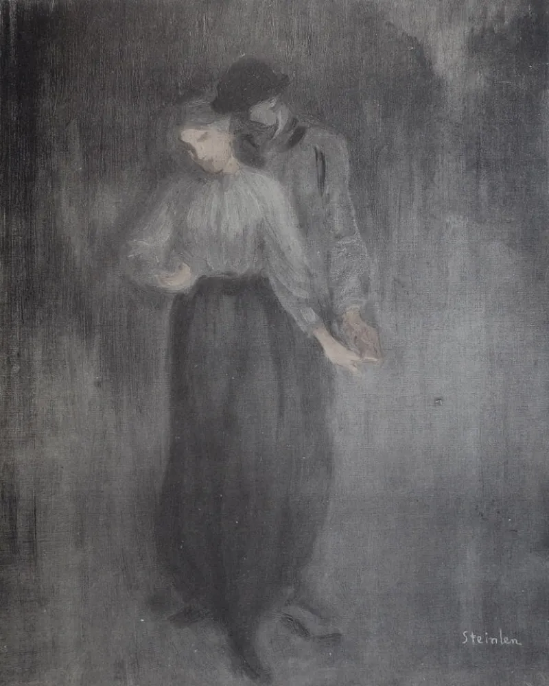 リトグラフ Steinlen - Steinlen et la rue