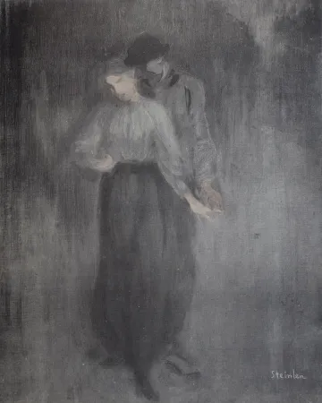 リトグラフ Steinlen - Steinlen et la rue