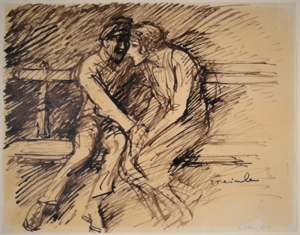 技術的なありません Steinlen -  Sur le Banc