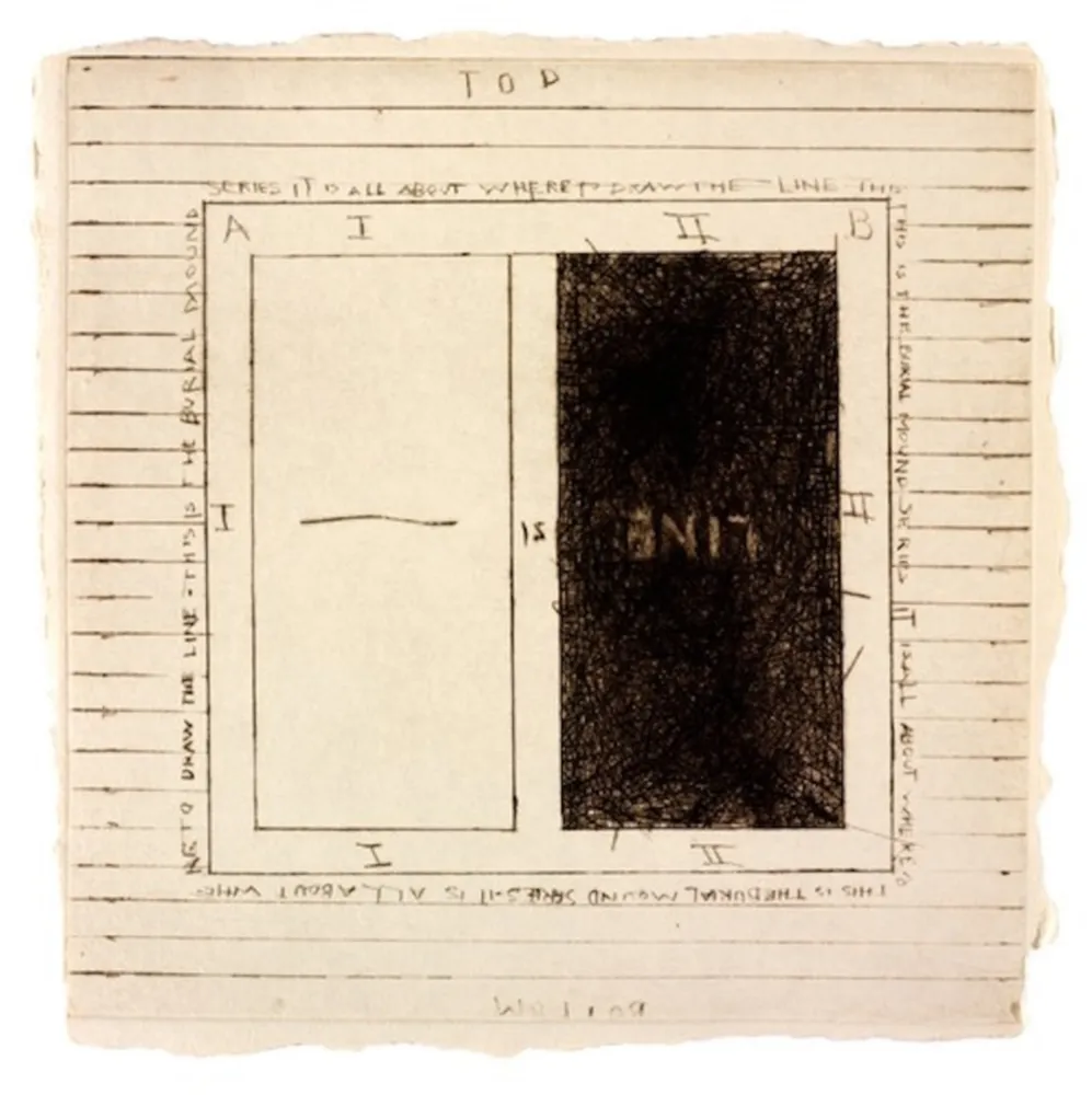 多数の Steir - Print Line II