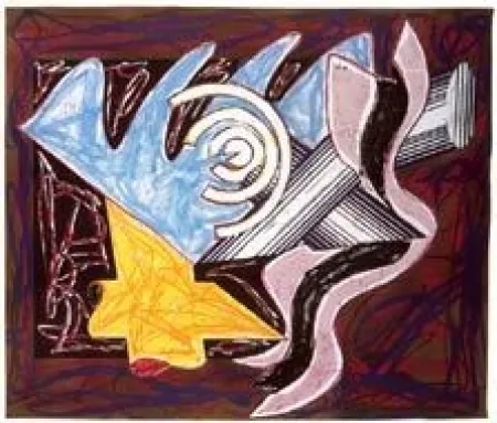 シルクスクリーン Stella -  A HUNGRY CAT ATE UP THE GOAT