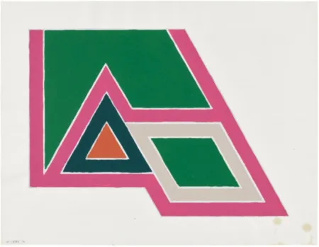 多数の Stella - Untitled (study for Sanbornville, from Eccentric Polygons)
