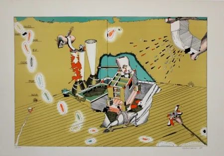 リトグラフ Stelzmann - Gastronomic Fantasy