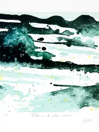 リトグラフ Stholl - Fraktion de contre vagues