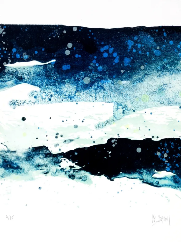 リトグラフ Stholl - Fraktion de contre vagues