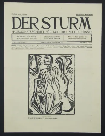 木版 Stoermer - Knieender Mann (Kneeling Man)