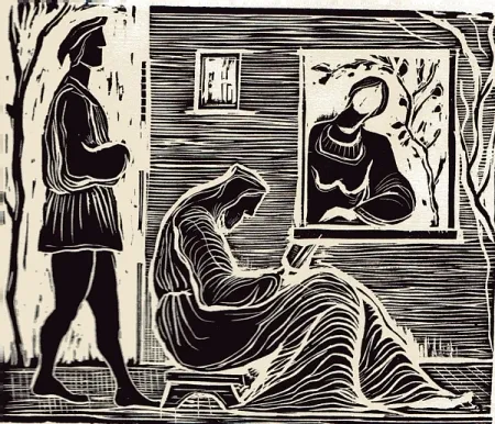 挿絵入り本 Stoppa - Sant'Abraam Romito e la Nipote Maria