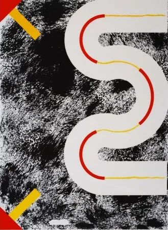 リトグラフ Sugai - Le cerf volant