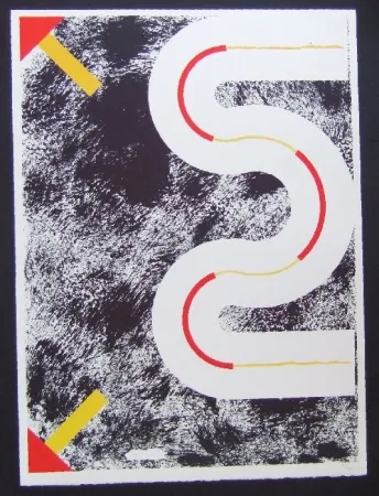 リトグラフ Sugai - Le cerf volant