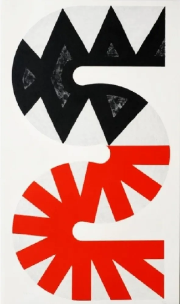 リトグラフ Sugai - Rouge et noir