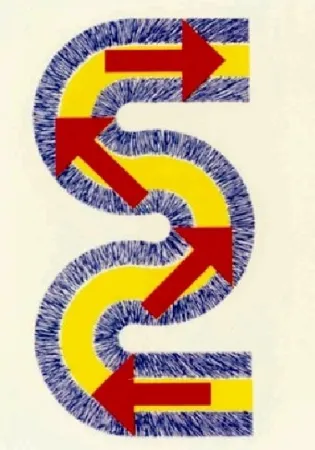 リトグラフ Sugai - S (Flèches rouges)