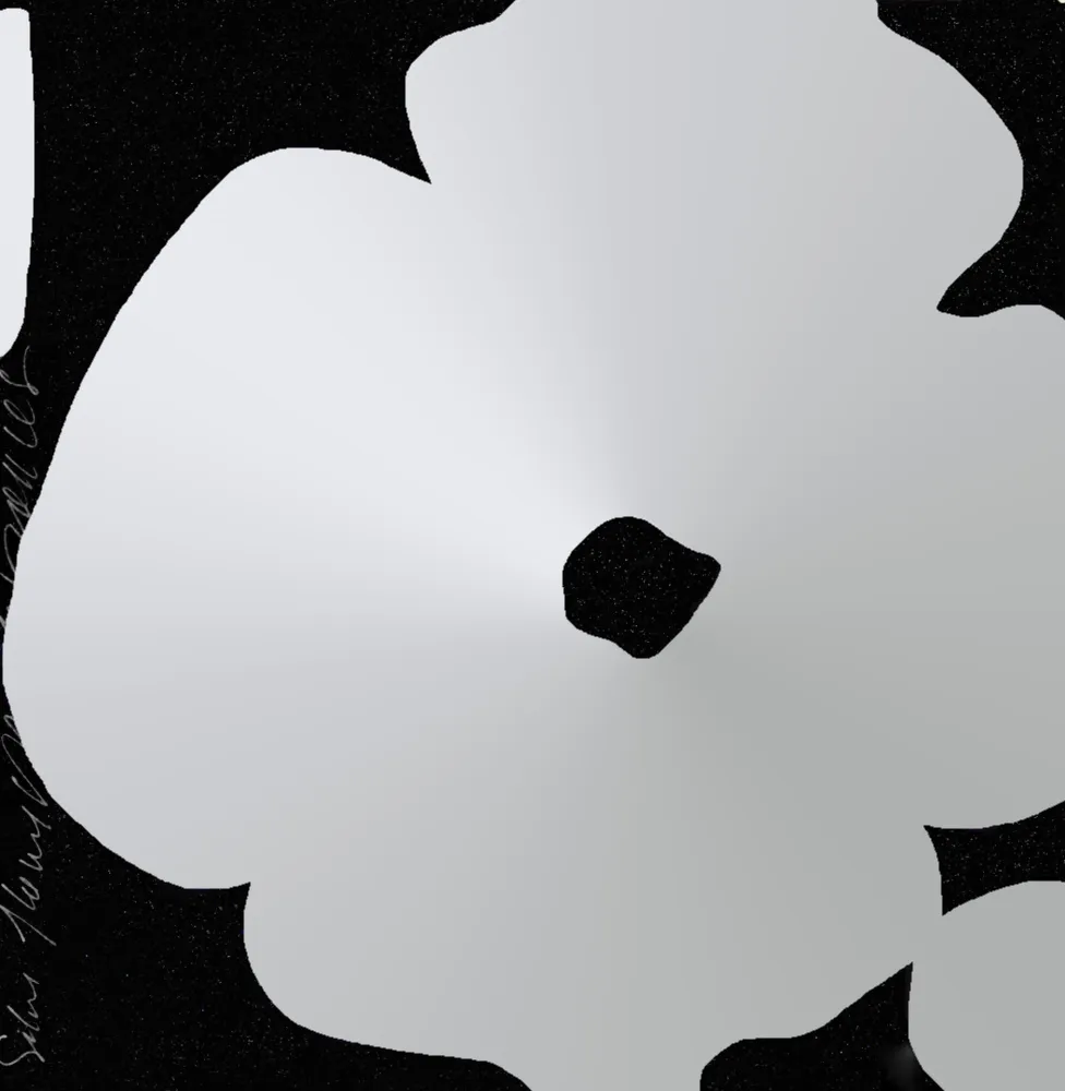 シルクスクリーン Sultan - Silver Flowers, March 5, 2011