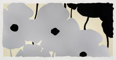 シルクスクリーン Sultan - Silver Poppies