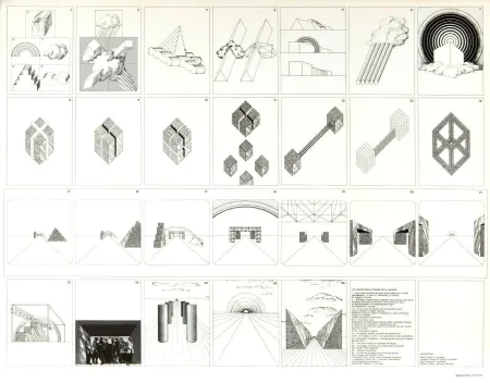 リトグラフ Superstudio - Viaggio nelle regioni della ragione