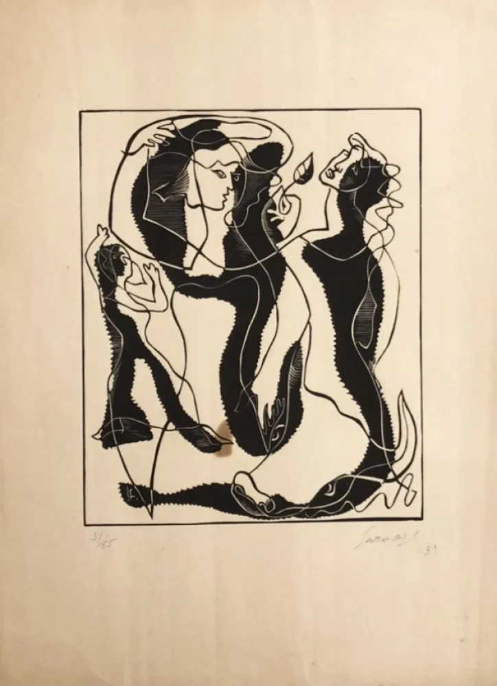 彫版 Survage - 3 femmes
