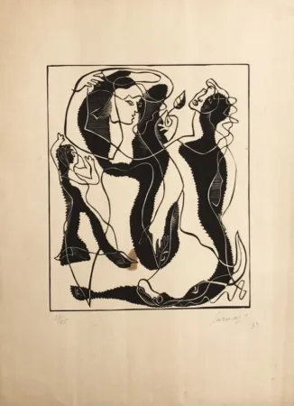 彫版 Survage - 3 femmes