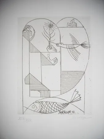 エッチング Survage - The international avant garde 4