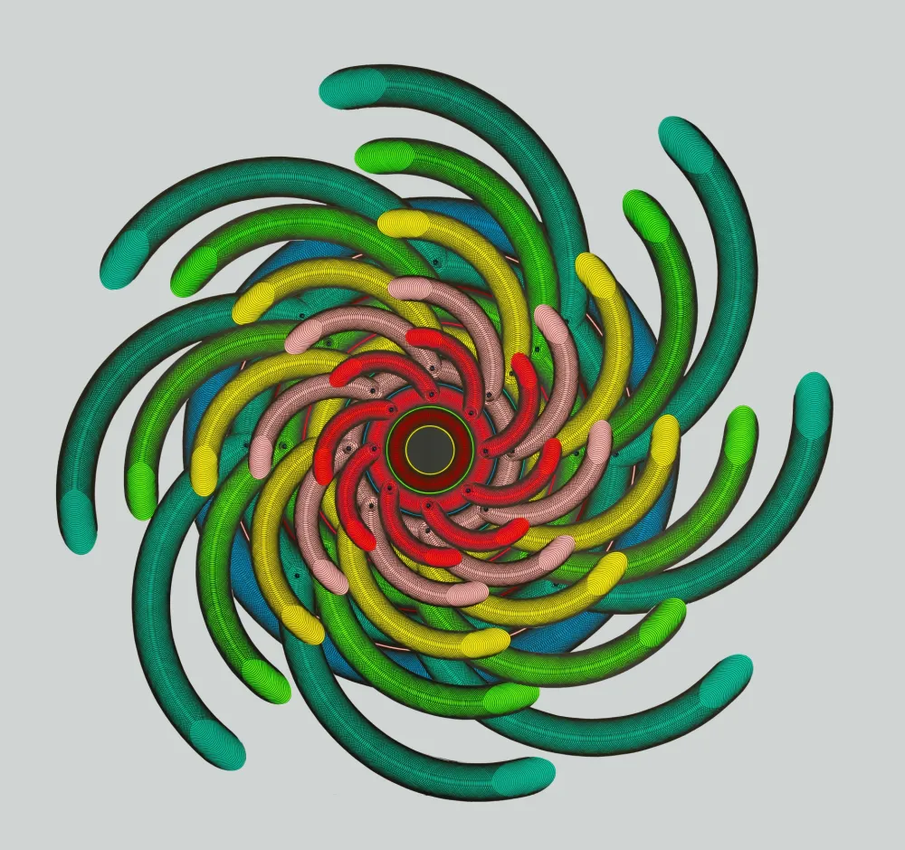 シルクスクリーン Sutej - Krug u boji