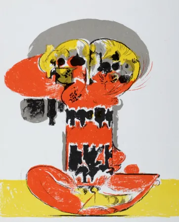 リトグラフ Sutherland - Composition pour XXème siècle, 1972