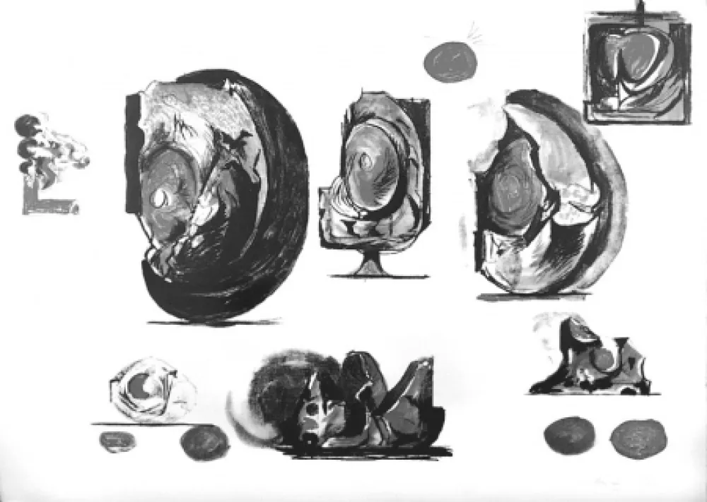 リトグラフ Sutherland - Planches d'études