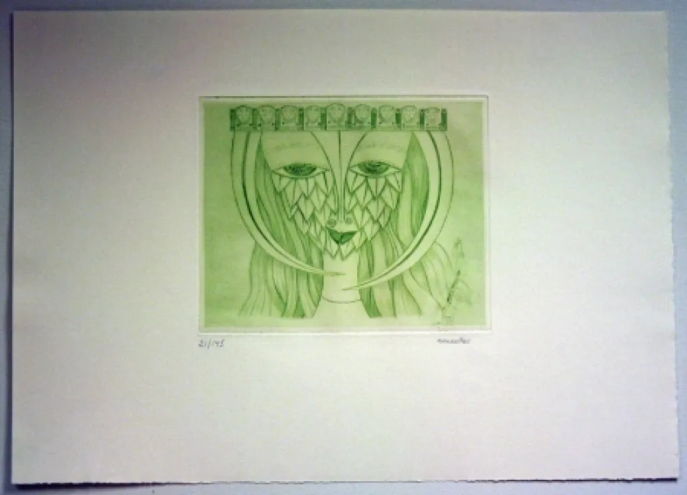 彫版 Svanberg - Dromkvinnans kyss