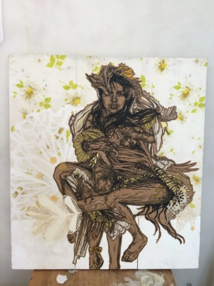 シルクスクリーン Swoon - Monica