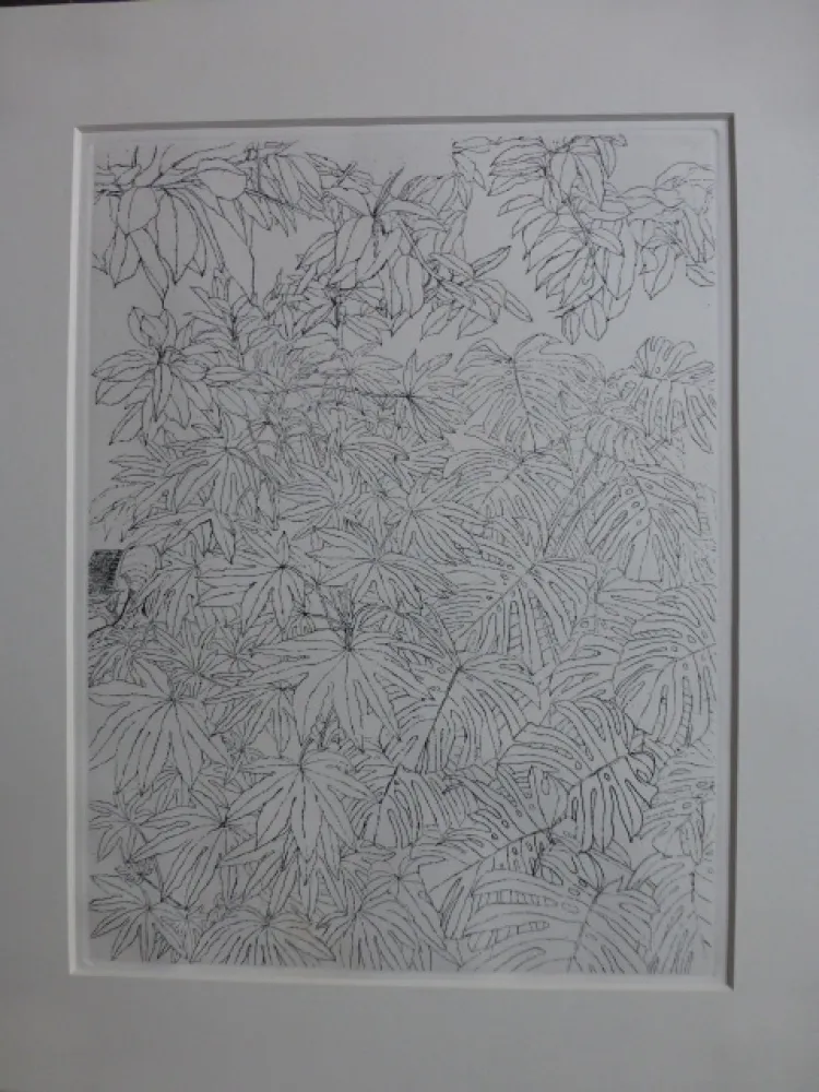 エッチング Szafran - Feuillages ,1977