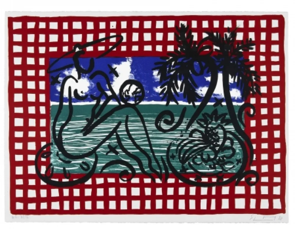 リトグラフ Szczesny - Bathers on Mustique