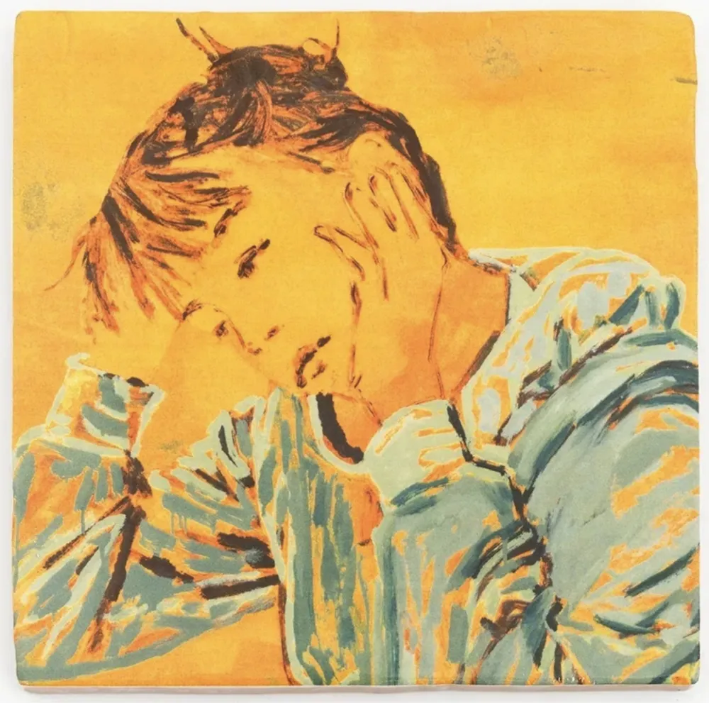 セラミック Tabouret - Self-portrait at the Table