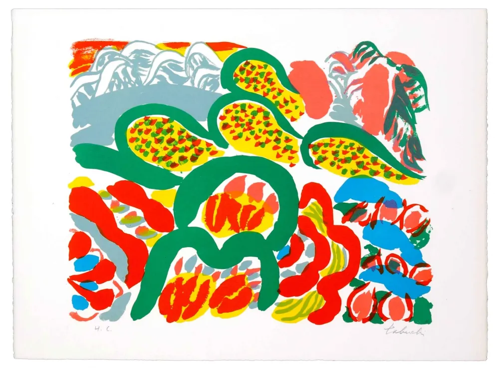 リトグラフ Tabuchi - Au Loin De La Mer