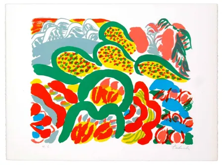 リトグラフ Tabuchi - Au Loin De La Mer