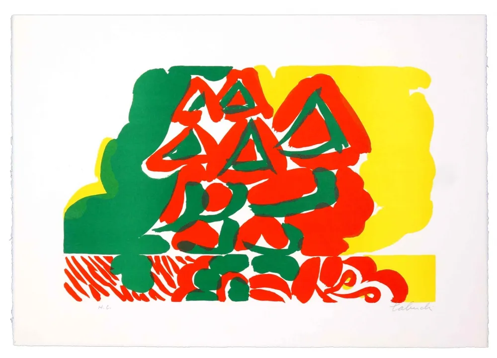 リトグラフ Tabuchi - Sans Titre