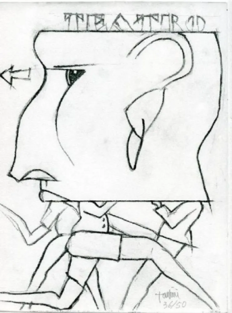 エッチング Tadini - Senza titolo