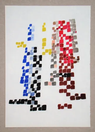 輪転グラビア印刷 Taeuber-Arp - Taches quadrangulaires, 1920