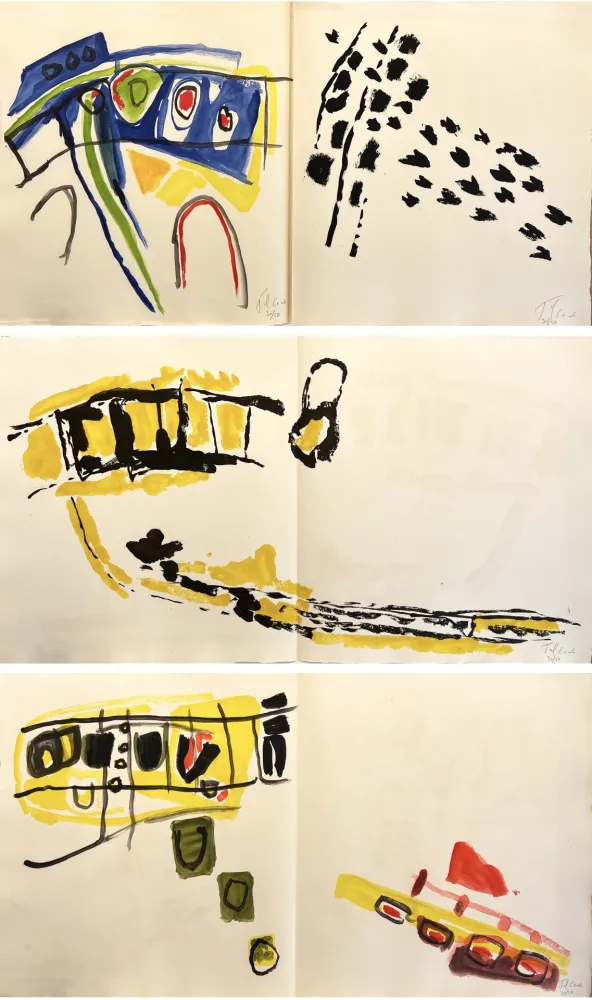 挿絵入り本 Tal Coat - A. Du Bouchet : SUR LE PAS, avec suite signée par Tal-Coat (1959)