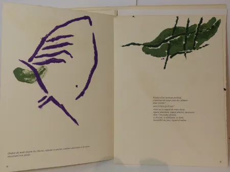 リトグラフ Tal Coat - Derrière le Miroir. N°199. Deluxe, signé. 