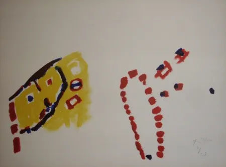 リトグラフ Tal Coat - En grimpant