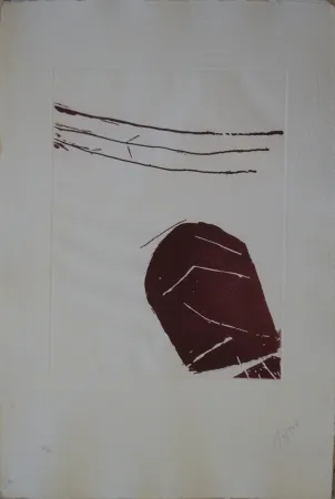 エッチングと　アクチアント Tal Coat - Planche de l'almanach