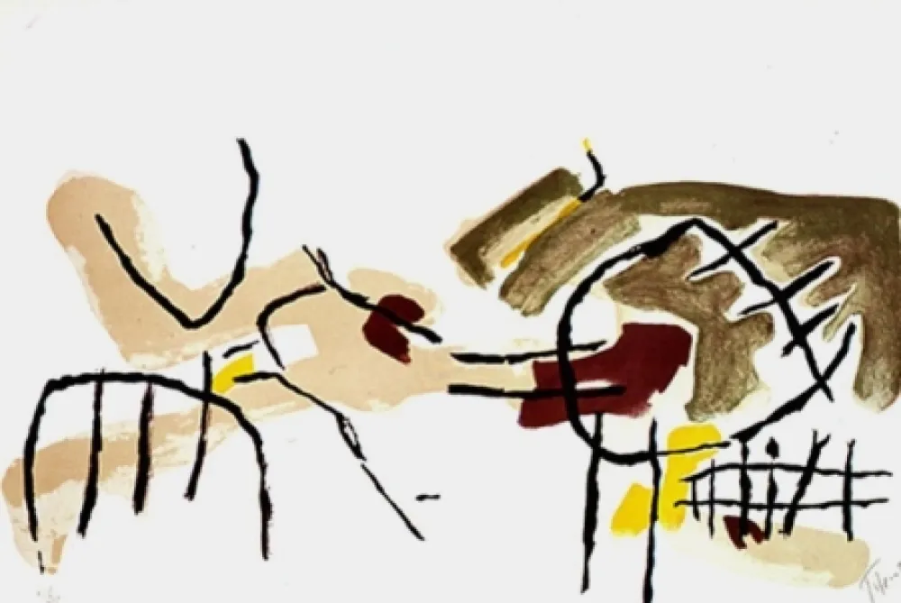 リトグラフ Tal Coat - ROCHERS