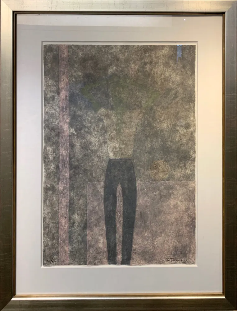 彫版 Tamayo - Hombre con brazos sobre la cabeza