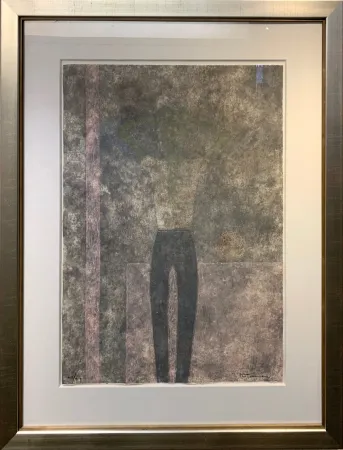 彫版 Tamayo - Hombre con brazos sobre la cabeza