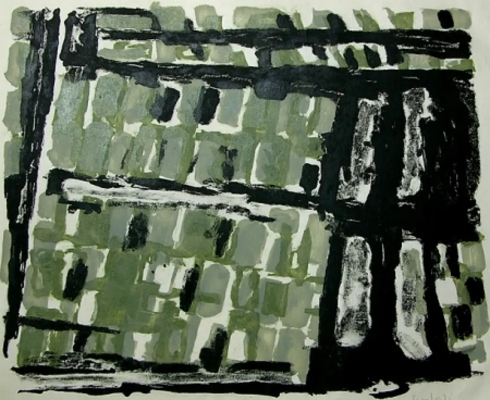 リトグラフ Tamburi - I tetti