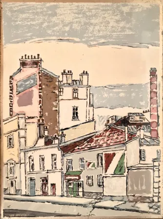シルクスクリーン Tamburi - Parigi
